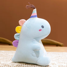 Load image into Gallery viewer, 30cm/40cm/50cm Lovely Colorful Party Hat Dinosaur Plush Toys
