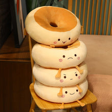 Load image into Gallery viewer, 38cm Creative Kawaii Cute Round Bread Plush Cushions
