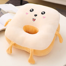 Load image into Gallery viewer, 32cm Cute Toast Bread Plush Nap Hand-Warmer Stuffed Pillows
