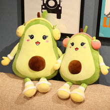 Load image into Gallery viewer, 35cm-80cm Lovely Fruit Avocado Plush Pillows Wearing Plush Headphones
