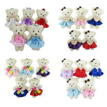 Load image into Gallery viewer, 10cm 6Pcs Teddy Bear Plush Toys In Many Different Clothes
