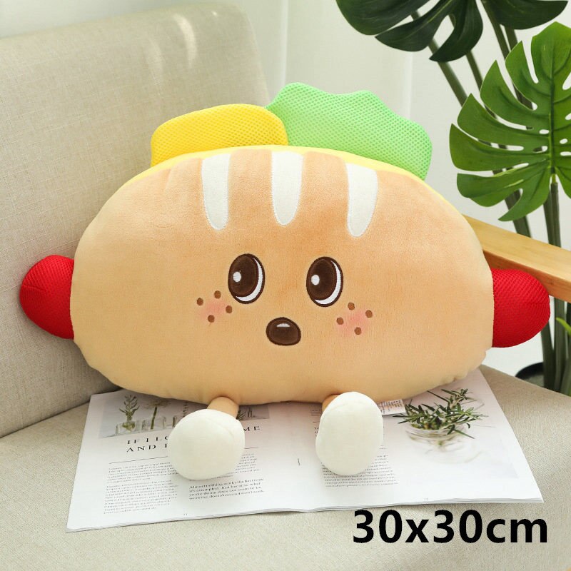 25cm-75cm Cute Cartoon Plush Foods In a Variety Of Sizes