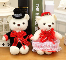 Load image into Gallery viewer, 2pcs/Pair 20cm/40cm Wedding Teddy Bear Couples Plush Toys
