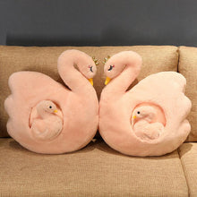 Load image into Gallery viewer, Cute Fluffy Ducklings &amp; Swan Plush Toys With Blankets
