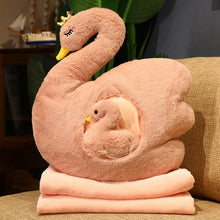 Load image into Gallery viewer, Cute Fluffy Ducklings &amp; Swan Plush Toys With Blankets
