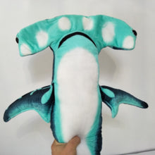 Load image into Gallery viewer, 100cm Cartoon Vibrant Blue Hammerhead Shark Stuffed Doll
