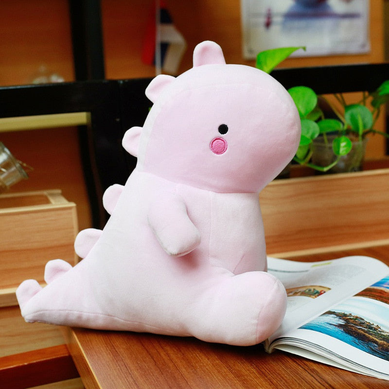 30cm/40cm Size Ultra Soft Lovely Dinosaur Plush Doll Blue & Pink