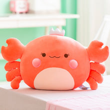 Load image into Gallery viewer, 30cm-60cm Cotton Stuffed Cute Crab with Crown Plush Toys
