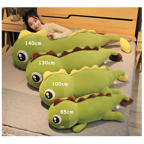 60cm-140cm Big Size Long Lovely Dinosaur Plush Toys