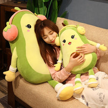 Load image into Gallery viewer, 35cm-80cm Lovely Fruit Avocado Plush Pillows Wearing Plush Headphones
