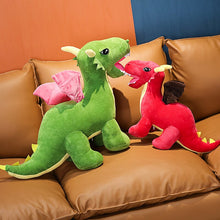 Load image into Gallery viewer, 60cm/80cm/110cm Giant Dragon Stuffed Plush Toys Red &amp; Green
