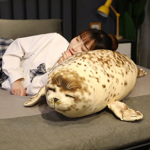 35cm-115cm Cute Chubby Sea Lion Marine Stuffed Animal Toy