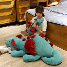 Load image into Gallery viewer, 30cm-120cm Fluffy Hair Blue &amp; White Pterosauria Dragon Plush Toy
