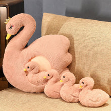 Load image into Gallery viewer, Cute Fluffy Ducklings &amp; Swan Plush Toys With Blankets
