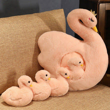 Load image into Gallery viewer, Cute Fluffy Ducklings &amp; Swan Plush Toys With Blankets
