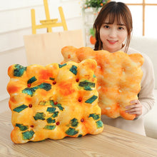 Load image into Gallery viewer, 38cm/40cm Creative Biscuit Crackers Plush Pillow Round/Square
