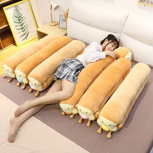 Load image into Gallery viewer, 40cm/80cm Happy Bread Loaf Long Pillow Plush With Animals Soft Food Toys
