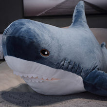 Load image into Gallery viewer, 60cm-140cm Big Soft Cute Shark Plush Toy Pillow
