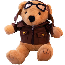 Load image into Gallery viewer, 30cm/40cm Aviator Teddy Bear Stuffed Plush Toys in 2 Sizes
