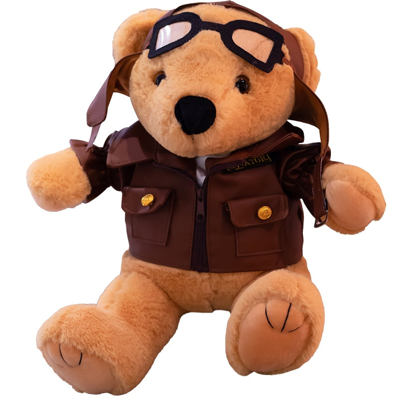 30cm/40cm Aviator Teddy Bear Stuffed Plush Toys in 2 Sizes