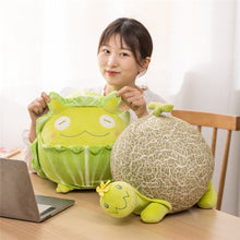 Load image into Gallery viewer, 25cm-40cm Cartoon Cabbage Frog &amp; Vegetable Turtle Stuffed Plush Toys
