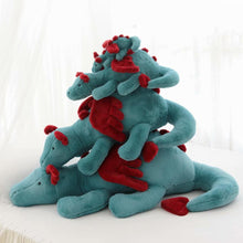 Load image into Gallery viewer, 30cm-120cm Fluffy Hair Blue &amp; White Pterosauria Dragon Plush Toy
