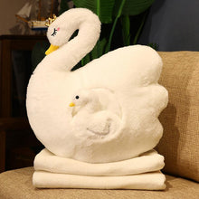 Load image into Gallery viewer, Cute Fluffy Ducklings &amp; Swan Plush Toys With Blankets
