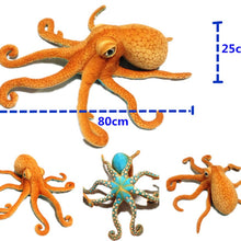 Load image into Gallery viewer, 55cm/80cm Aquatic Big Eyes Orange Octopus Stuffed Doll
