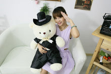 Load image into Gallery viewer, 2pcs/Pair 20cm/40cm Wedding Teddy Bear Couples Plush Toys
