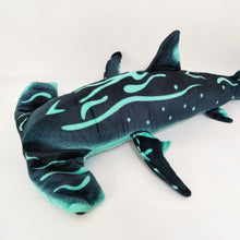 Load image into Gallery viewer, 100cm Cartoon Vibrant Blue Hammerhead Shark Stuffed Doll
