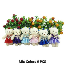 Load image into Gallery viewer, 10cm 6Pcs Teddy Bear Plush Toys In Many Different Clothes
