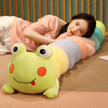 Load image into Gallery viewer, 85cm/110cm Long Round Fox &amp; Frog Cute Stuffed Plushies
