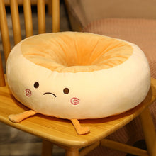 Load image into Gallery viewer, 38cm Creative Kawaii Cute Round Bread Plush Cushions
