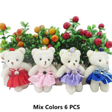 Load image into Gallery viewer, 10cm 6Pcs Teddy Bear Plush Toys In Many Different Clothes
