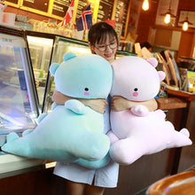 Load image into Gallery viewer, 30cm/40cm Size Ultra Soft Lovely Dinosaur Plush Doll Blue &amp; Pink
