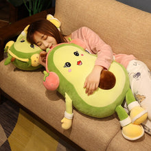 Load image into Gallery viewer, 35cm-80cm Lovely Fruit Avocado Plush Pillows Wearing Plush Headphones
