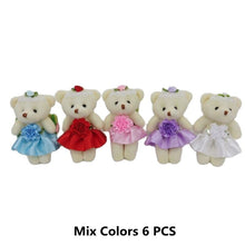 Load image into Gallery viewer, 10cm 6Pcs Teddy Bear Plush Toys In Many Different Clothes
