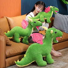 Load image into Gallery viewer, 60cm/80cm/110cm Giant Dragon Stuffed Plush Toys Red &amp; Green
