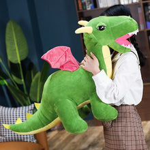 Load image into Gallery viewer, 60cm/80cm/110cm Giant Dragon Stuffed Plush Toys Red &amp; Green
