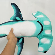 Load image into Gallery viewer, 100cm Cartoon Vibrant Blue Hammerhead Shark Stuffed Doll
