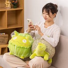 Load image into Gallery viewer, 25cm-40cm Cartoon Cabbage Frog &amp; Vegetable Turtle Stuffed Plush Toys
