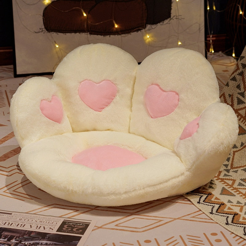 50cm/60cm Giant Cat Paw Plush Seat Cushion Home Decoration