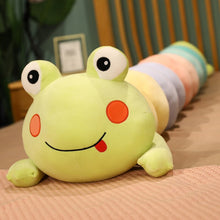 Load image into Gallery viewer, 85cm/110cm Long Round Fox &amp; Frog Cute Stuffed Plushies
