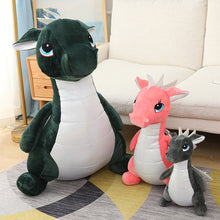 Load image into Gallery viewer, 40cm/60cm/80cm Kawaii Colourful Dragon Plush Dolls
