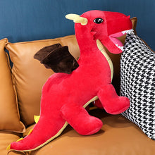 Load image into Gallery viewer, 60cm/80cm/110cm Giant Dragon Stuffed Plush Toys Red &amp; Green
