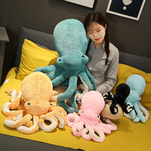 Load image into Gallery viewer, 30cm-90cm Lifelike Octopus Plush Stuffed Dolls in 5 Colours
