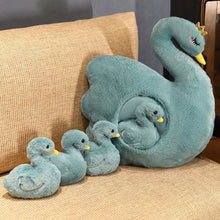 Load image into Gallery viewer, Cute Fluffy Ducklings &amp; Swan Plush Toys With Blankets
