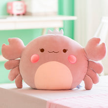 Load image into Gallery viewer, 30cm-60cm Cotton Stuffed Cute Crab with Crown Plush Toys
