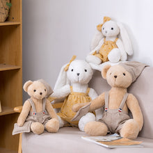 Load image into Gallery viewer, 37cm-60cm Long Ears Bunny &amp; Cute Teddy Bear in PJs Plush Dolls
