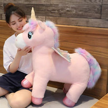 Load image into Gallery viewer, 30cm-50cm Fantastic Glowing Rainbow Wings Unicorn Plush Toys
